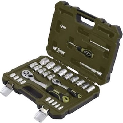 XHANDER 1/4" 1/2" dopsleutelset met ratel 30-delig