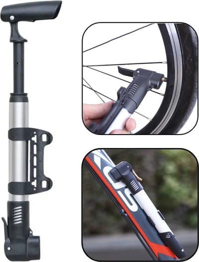 PD® - Fietspomp - voetbalpomp - Ballenpomp - luchtpomp - Mini - Universeel