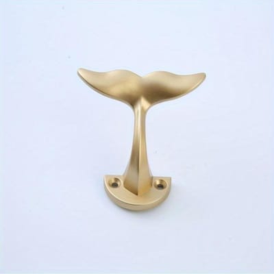 1 Stuk Zeemeermin Staart Creatieve Hanger Zinklegering, Dubbele Plafondhouder, Geschikt voor Kasten, Garderobekasten, Jassen, Handdoeken, Hoeden goud