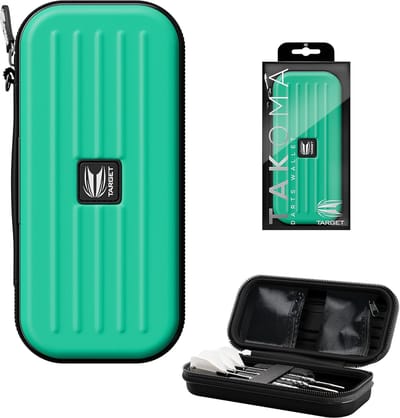 Target Darts Takoma Regular Dartportefeuille Aqua - Duurzaam EVA Etui voor 3 Volledig Gemonteerde Darts - Beschermende Opbergtas met Ritsvakjes voor Flights en Shafts