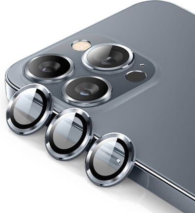 Solidenz Camera Lens Protector - Geschikt voor Apple iPhone 15 Pro / 15 Pro Max - Titanium