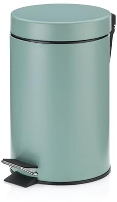 Pedaalemmer 3L - Stijlvolle Vuilnisbak voor Badkamer of Keuken - Jadegroen