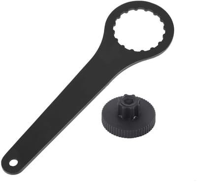 Dailygoods- Fietskransmoersleutel Hoge Compatibiliteit - Aluminium Legering - Professionele Fiets Sleutel - Schokbestendig - Duurzaam - 20,5 x 6 x 0,3 cm - Fietskrans