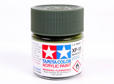 Tamiya Hobbyverf Acrylverf - XF-13 Japanese Army Green - Matt - Acryl - 23ml Verf potje - 23 ml