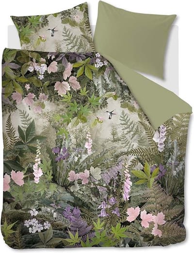 Beddinghouse Charming Dekbedovertrek - Groen - 260 x 200/220 cm + 2x 60 x 70 cm