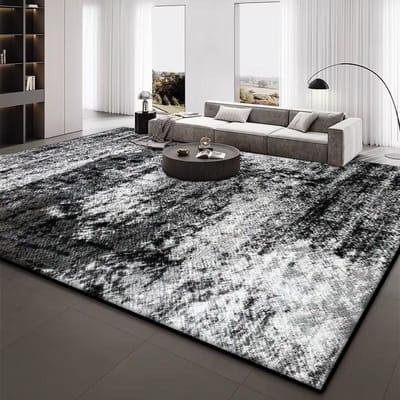 Moderne Eenvoudige Grijze Woonkamer Decoratie Tapijt Groot Oppervlak Zacht Lounge Kleed Scandinavische Kleden voor Slaapkamer Wasbaar Antislip Vloermat 60*90cm gray