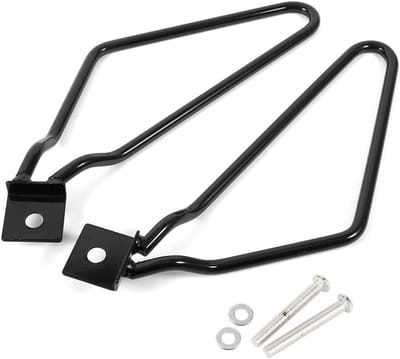 Houder voor motortas - Montagebeugel voor zadeltassen - Set van 2 - Zwart - Handige bevestigingssysteem voor motoraccessoires