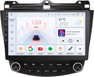 Autoradio met bluetooth - Carplay - Voor Honda Accord 7 (2003-2007) - Geschikt voor Apple en Android - Stereo - Navigatie - Navigatiesysteem auto - 4GB 32GB