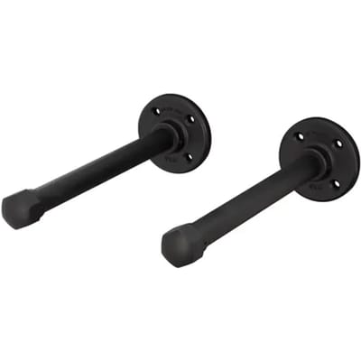 Duraline Plankdrager Pipe S/2 Mat Zwart 22,5cm
