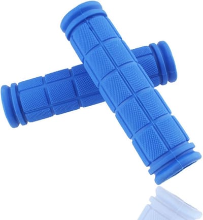 Fiets Handvatten - Stuur Grips - Comfortabel Fietsen - Zacht Rubber - 12 cm - Donkerblauw