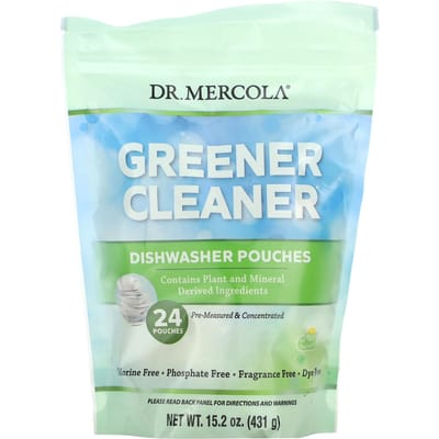 Dr. Mercola, Greener Cleaner, Vaatwastabletten, 24 Tabletten, 431G(15.2Oz) white