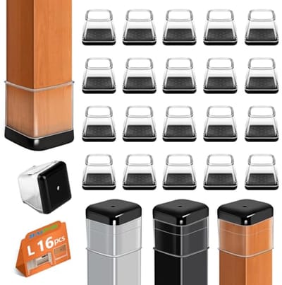 Silicone Stoelpootbeschermers - 16 Stuks Rond - Vloerbeschermer voor Meubels