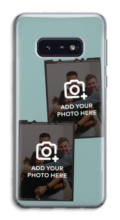 Gepersonaliseerd - Case Company® - Hoesje geschikt voor Samsung Galaxy S10e hoesje - Polaroid Zwart - Soft Cover Telefoonhoesje - Bescherming aan alle Kanten en Schermrand