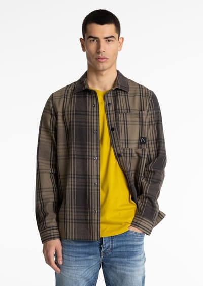 CHASIN' Shirt Heren - Regular Overhemd - Axel Flux - Bruin