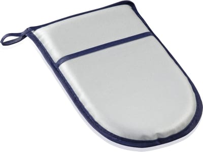 Leifheit strijkhandschoen hittebestendig - 24x15 cm - grijs - blauw