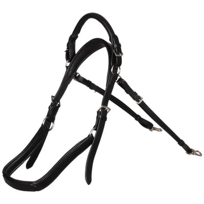 Leren stuk zonder bit voor paard Supreme