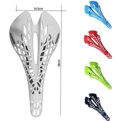 Hol Zadel Lichtgewicht Plastic Mountainbike Zadel Zitkussen white