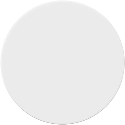 Tafelblad Bewerkt Hout - Rond Blad - Buitenmeubilair - Weerbestendig Ontwerp - 40 x 40 x 15 cm - Wit