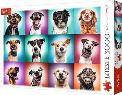 Legpuzzel Hondenportretten - Hond Puzzel - Ontspannend Tijdverdrijf - Milieuvriendelijk Materiaal - 961 x 682 mm - Gekleurd