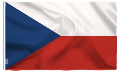 Tsjechische vlag - Vlag van Tsjechië - 150/90CM - Polyester - Wk - Voetbalvlag - Landenvlag - Flag - CHPN