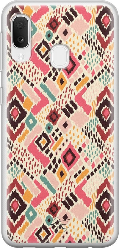 Hoesje geschikt voor Samsung Galaxy A20e - Boho vibes - Soft Case - TPU - Print - Multi - Mooie Telefoonhoesjes