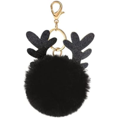 Kerst sleutelhanger pluche rendier assorti