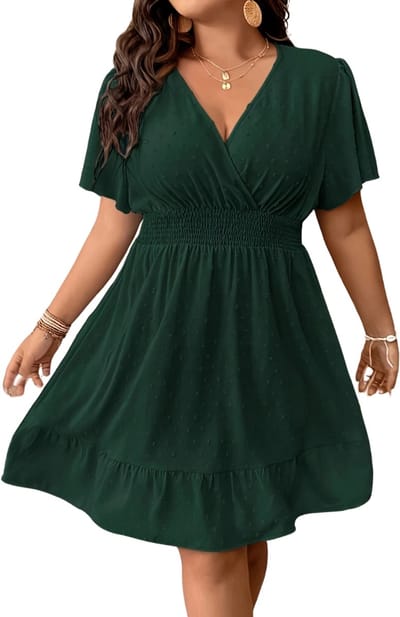 Livano Zomerjurk Dames - Zomerjurken - Volwassen - Jurk - Ibiza Stijl - Sundress - Groen - Maat XL