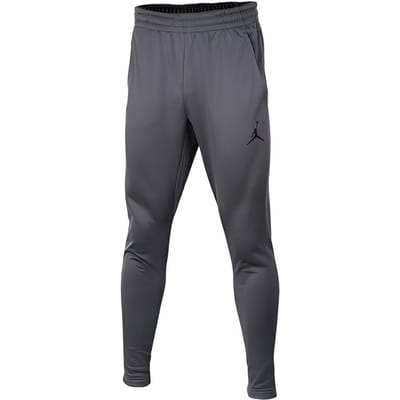 Jordan Fleece Gevoerde Effen Kleur Logo Print Joggers Heren Onderkleding Grijs 866001-021 L gray