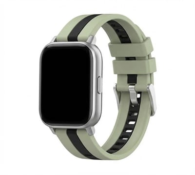 Lichtgroen silicone horlogebandje 22 mm Geschikt voor serie samsung galaxy watch 3 (45 mm) / Galaxy Watch 46 mm voor dames en heren – verwisselbare smartwatch band met glad ontwerp en metalen gesp als vervangend horlogebandje