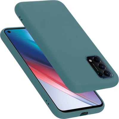 Cadorabo Hoesje geschikt voor Oppo FIND X3 LITE in LIQUID GROEN - Beschermhoes gemaakt van flexibel TPU silicone Case Cover