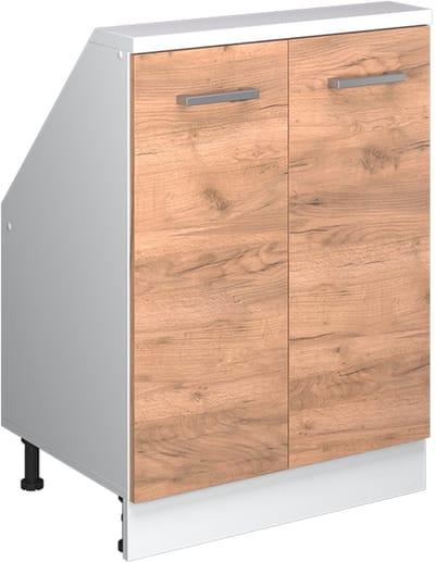 Vicco Rion Kast voor schuine wand – met 2 deuren Eik goud/wit