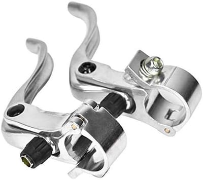 Fiets Remhendels Set 24mm Aluminiumlegering voor Racefiets en Mountainbike (Zilver)