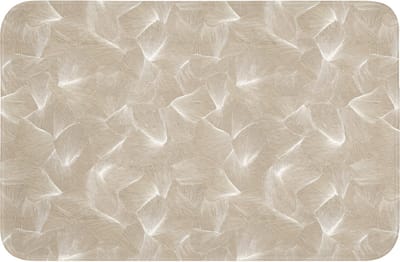 WC mat 60x40 cm - Antislip - Organisch - Textuur - Beige - Toiletmat - Vloermat - Douchemat - Toilet tapijt - Toiletmatten