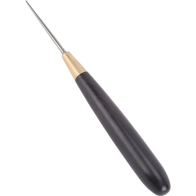 Outil d'enfilage de raquette portable en acier pour raquette de badminton avec manche en bois gray