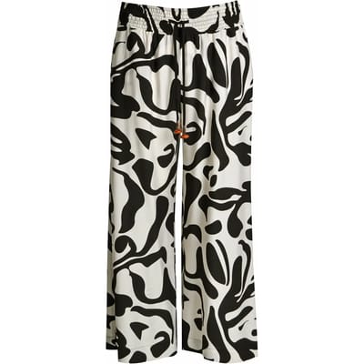Viscose Printbroek Dames Mat Fashion Wide Leg