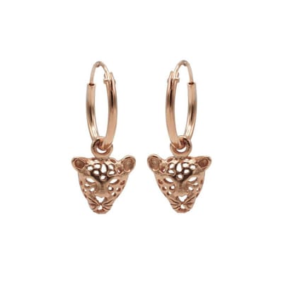 Karma Oorringen Hoops Leopard Rosé
