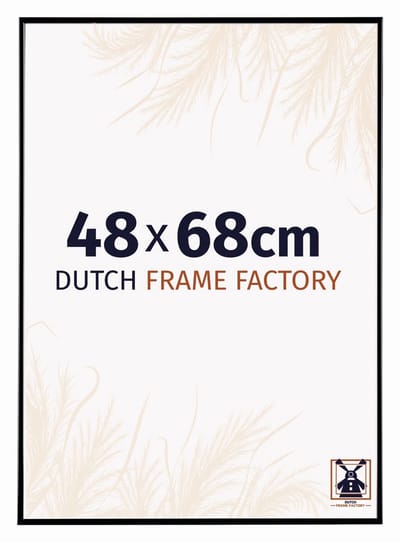 Fotolijst 48x68 cm - Kunststof - Zwart Hoogglans - Easy