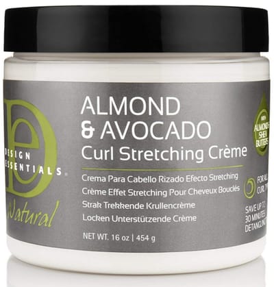 Design Essentials - Natural Almond & Avocado Curl Strechting Cream - 473ml