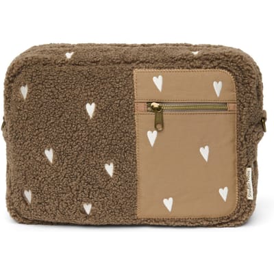 Studio Noos kinderwagen organizer teddy brown hearts