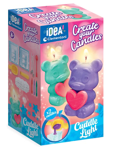 Clementoni Create Your Candles Love Bear - Kaarsen Maken Hobbypakket - Kaars Knutselen voor Kinderen - Knutselpakket Meisjes en Jongens vanaf 8 Jaar