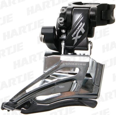Shimano Deore XT FD-M8025 Voorderailleur 2x11-speed klem Top Pull