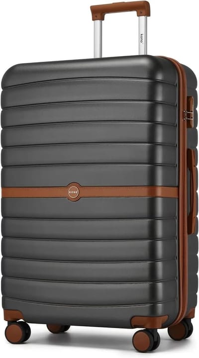 Zerova Reiskoffer - Kofferset - Handbagage koffer - Harde reiskoffer 55 cm - Lichtgewicht trolley - Cijferslot - Grijs 36 L