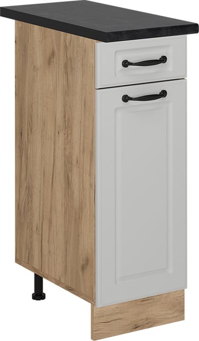 Vicco R-Line Keukenonderkast – 30 cm, WB Antraciet Wit Landhuis