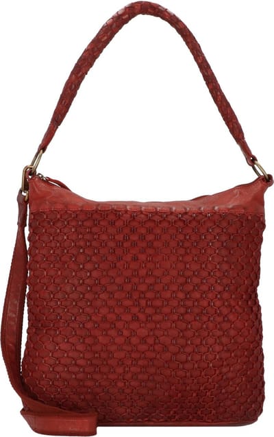 Greenland Nature Femi & Nine Leren Schoudertas 39 cm - Dames - red