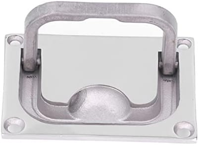 Dailygoods- Luikkast Verzonken - Roestvrij Staal 316 - Bootringluik - Handgreep - Vloerkrik - Spiegelpolijsting - Diameter Montagegat 5MM - Bootluik