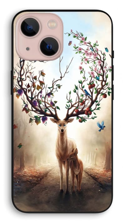 Case Company® - Hoesje geschikt voor iPhone 13 mini hoesje - Seasons Change - Biologisch Afbreekbaar Telefoonhoesje - Bescherming alle Kanten en Schermrand