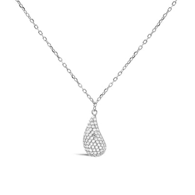 Karma Collier Druppel Zirkonia Zilver