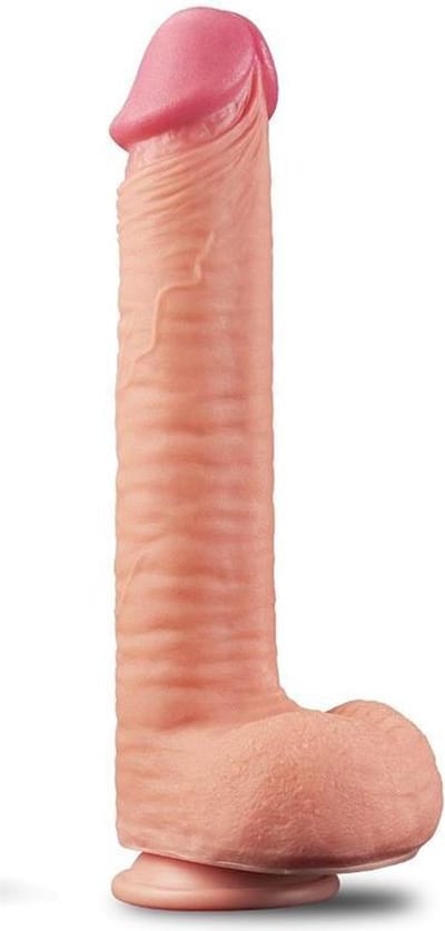 Lovetoy - Realistische XXL Dildo - 30.5 cm - Beige