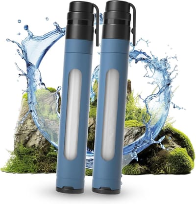 Outdoor Waterfilter - Personal Waterfilter - Voor Noodgevallen - 1 stuk - Blauw