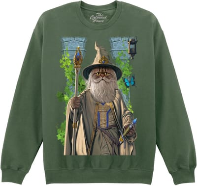 Lord Of The Rings Parody Catdalf The White The Coloured House Sweater S